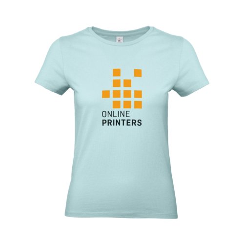 Mintgrn dam T-shirt i bomull med korta rmar.