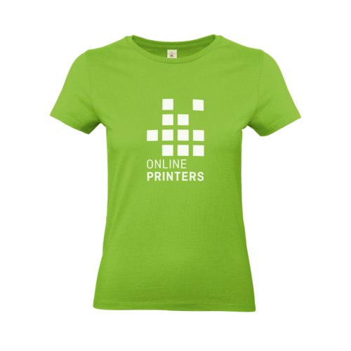 ppelgrn dam T-shirt i bomull med korta rmar och rund hals.