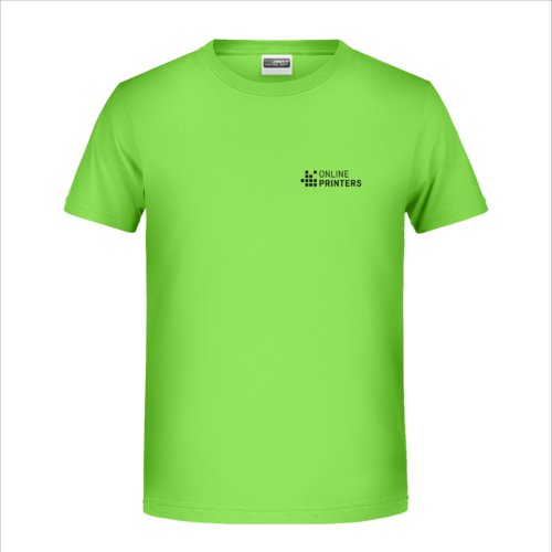 ppelgrn T-shirt i bomull med korta rmar och rund hals.