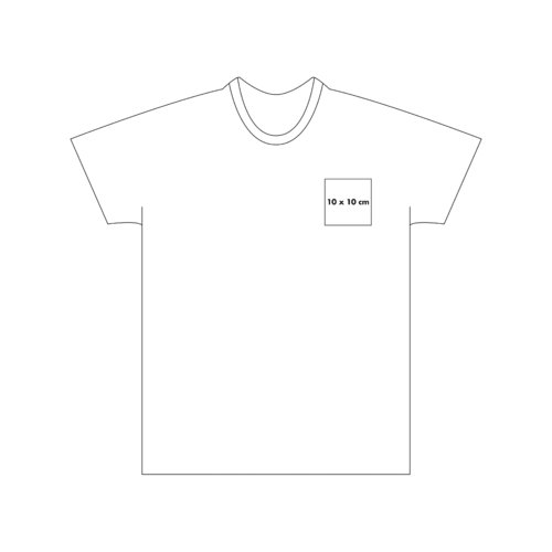 Ljus bomulls-T-shirt fr pojkar med korta rmar.