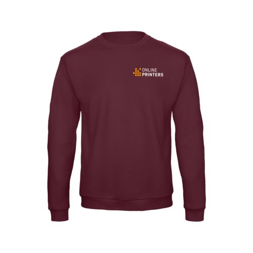 Vinrd sweatshirt i polyester-bomullsblandning.