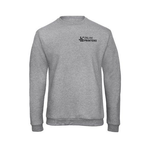 Grmelerad sweatshirt i bomullsblandning fr mn.