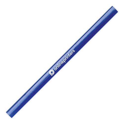 Bl tr-snickarpenna med platt, robust form.