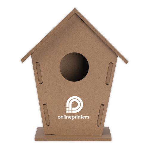 Beige DIY fgelholk i tr fr individuell design.