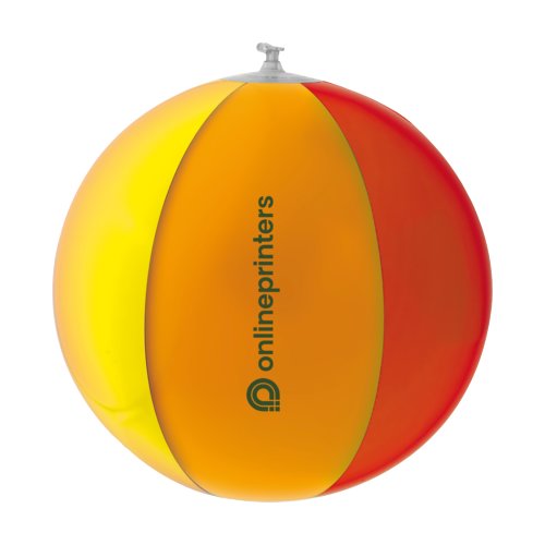 Flerfrgad plastbadboll med uppblsbar design.