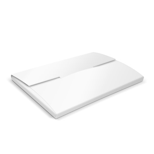 Presentationsmapp av papper med stngningsflik.