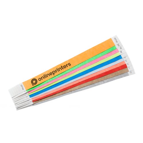 Tyvek armband med lpnummer.