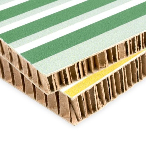 Reklamskylt i honeycomb-kartong, kan tryckas p bda sidor.