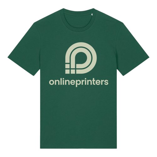 Grn bomulls-T-shirt i unisexmodell med korta rmar.