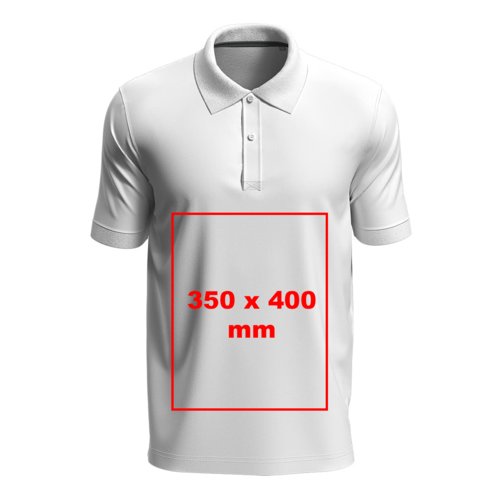 Unisex piktrja i tyg med korta rmar och knappsl.