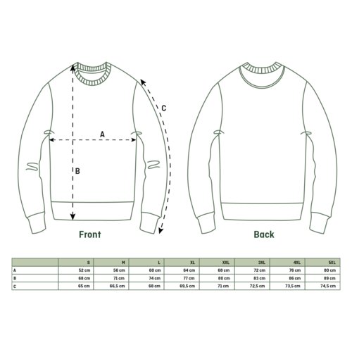 Sweatshirt i tyg med rund halsringning och lnga rmar.