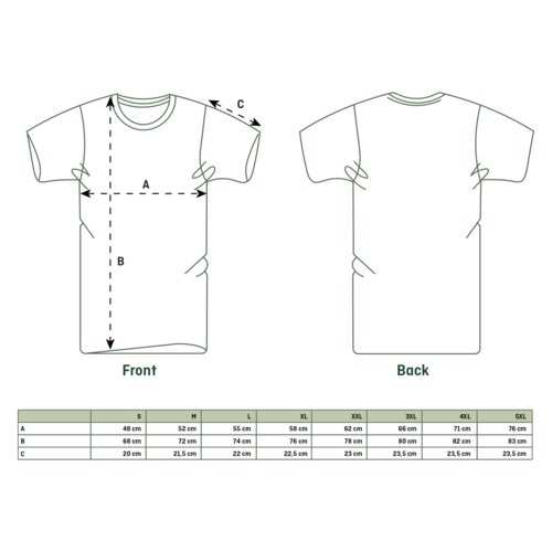 Unisex T-shirt i tyg med korta rmar och rund hals.