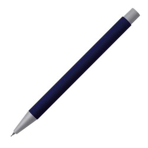 Mrkbl stiftpenna med metalldetaljer.