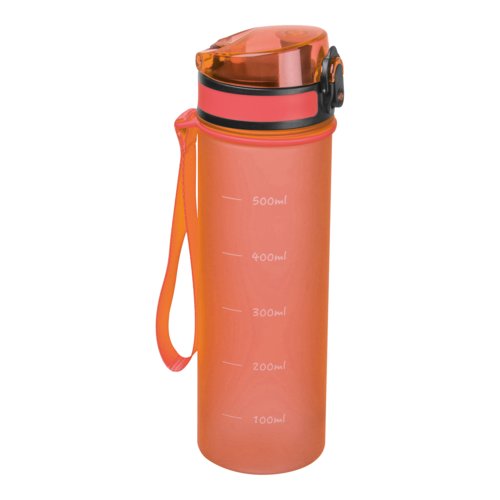 Orange Tritan vattenflaska med brrem.