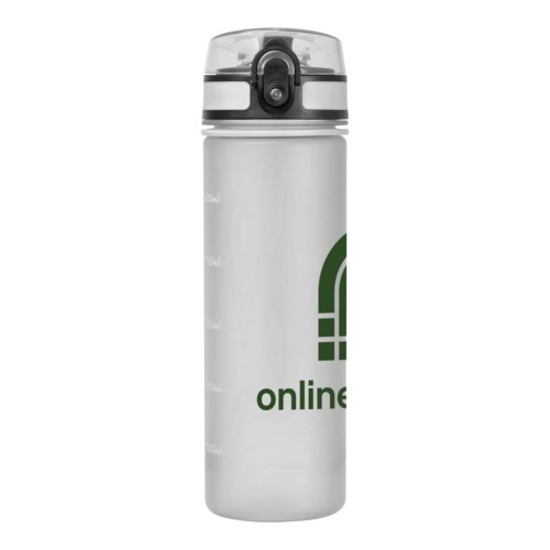 Transparent Tritan vattenflaska med lock.