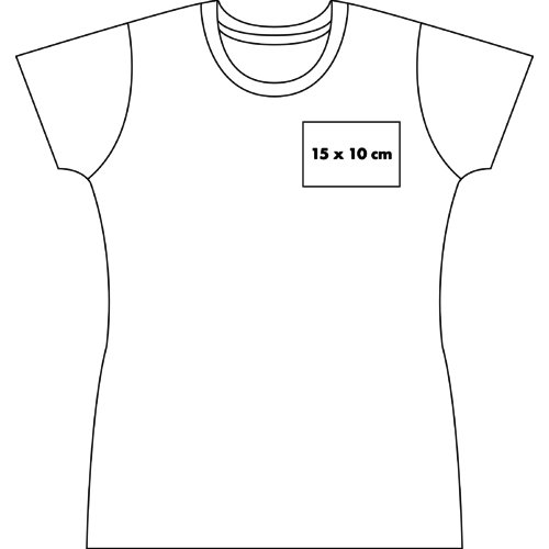 T-shirt i bomull fr damer med korta rmar.