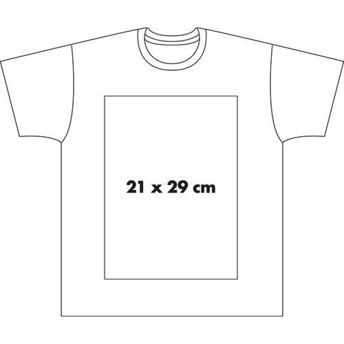 Vit tyg-T-shirt fr mn med korta rmar.