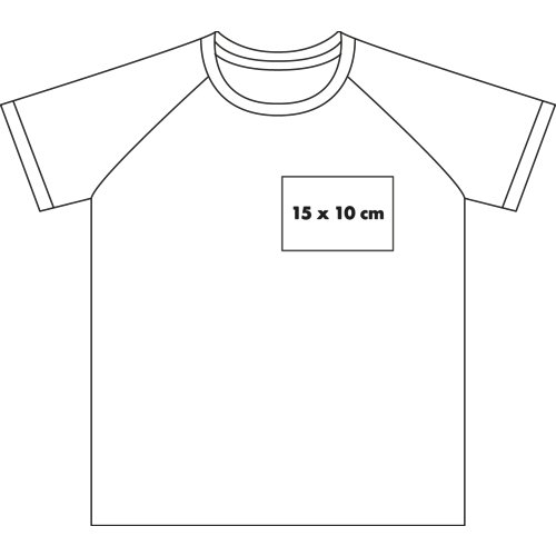 Vit prestanda-t-shirt fr mn med korta rmar.