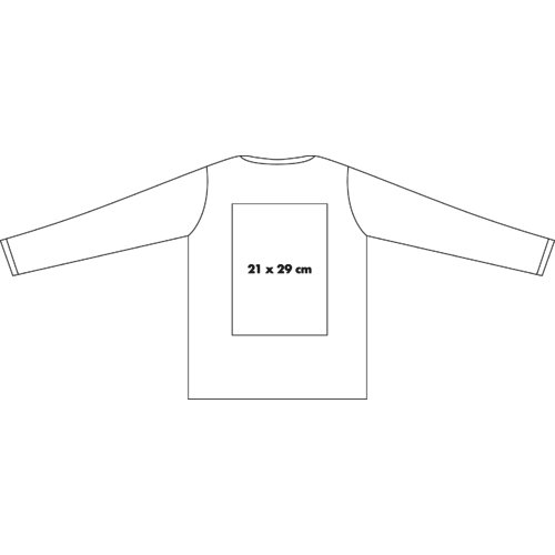 Lngrmad bomulls-T-shirt fr mn.