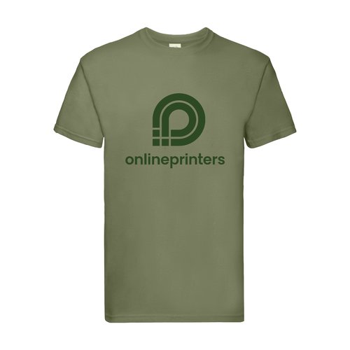 Grn t-shirt i bomull med korta rmar.