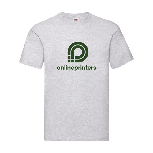 Grmelerad T-shirt i bomull fr mn med korta rmar.