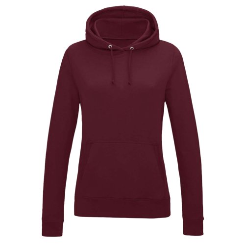 Vinrd college-stil bomulls-polyester hoodie med huva och knguruficka.
