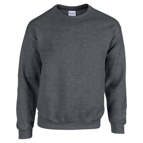 Grmelerad sweatshirt fr mn i bomullsblandning med rund hals.