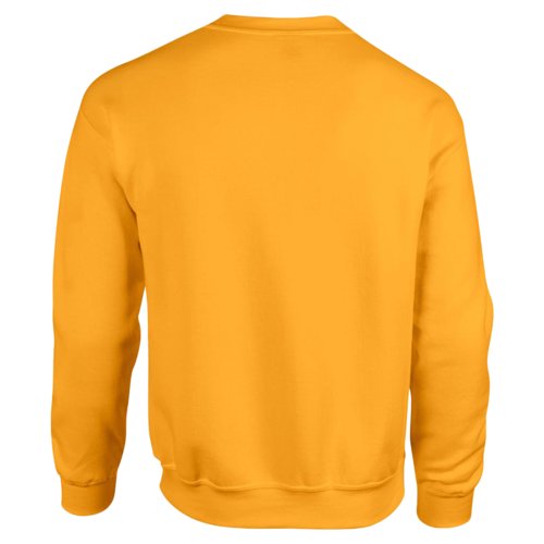 Guldgul sweatshirt i bomullsblandning fr mn.
