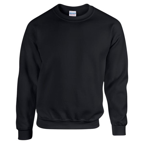 Svart sweatshirt i bomullsblandning fr mn.