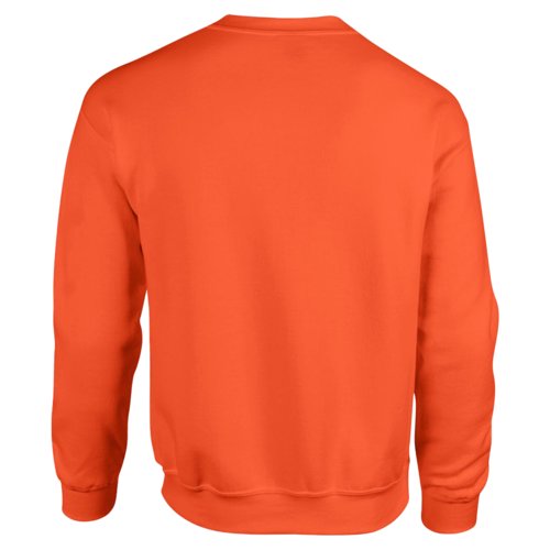 Orange sweatshirt i bomullsblandning fr mn.