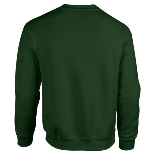 Mrkgrn sweatshirt i bomullsblandning fr mn.