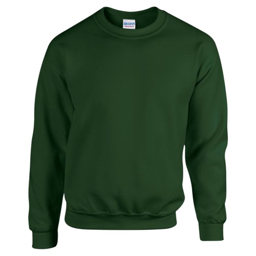 Mrkgrn sweatshirt i bomullsblandning fr mn.