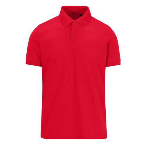 Rd piktrja av tervunnen polyester och bomull fr mn.
