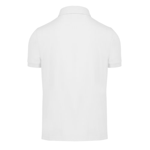 Vit piktrja i tervunnen polyester och bomull fr mn.