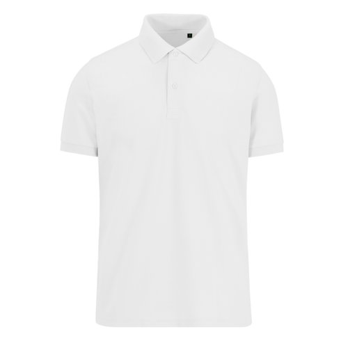 Vit piktrja i tervunnen polyester och bomull fr mn.