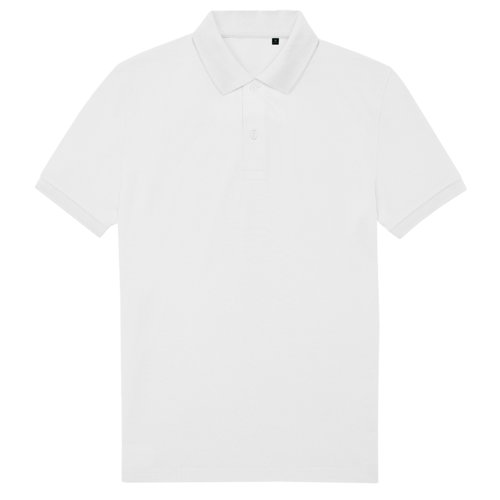 Vit piktrja i tervunnen polyester och bomull fr mn.