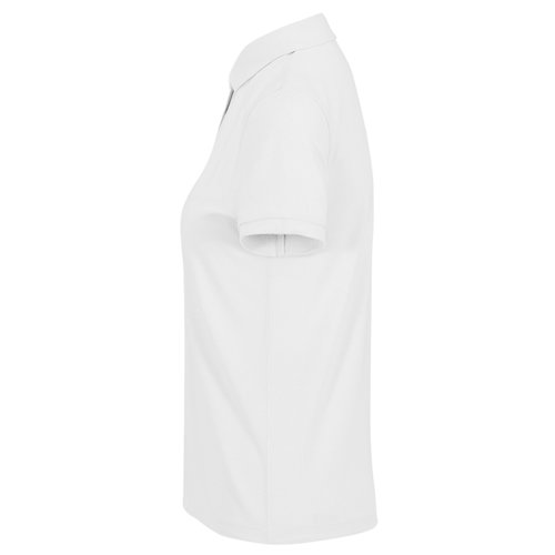 Vit piktrja i tervunnen polyester-bomullsblandning fr dam.