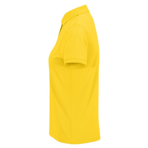 Gul piktrja i tervunnen polyester-bomullsblandning fr dam.