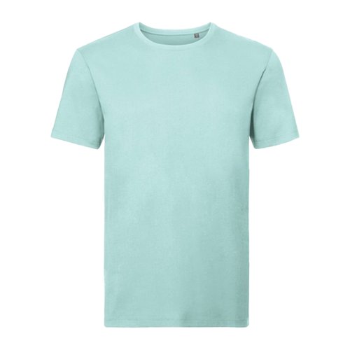 Akvamarin ekologisk bomulls-t-shirt fr mn med korta rmar.