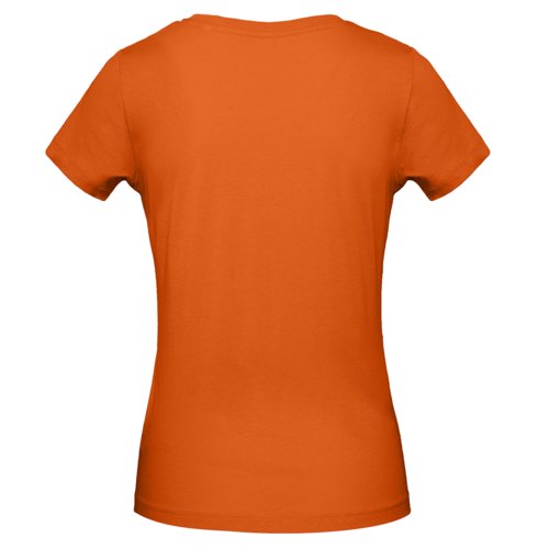 Orange dam T-shirt i ekologisk bomull med korta rmar.