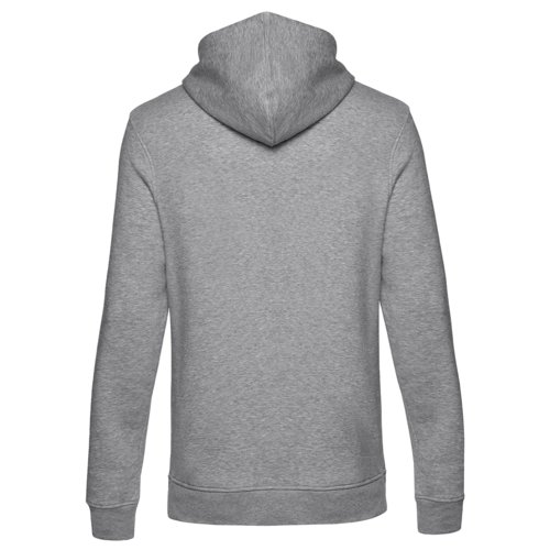 Grmelerad herrhoodie i ekologisk bomullsblandning med huva.