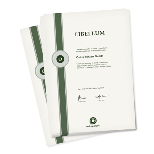 Certifikat av papper.