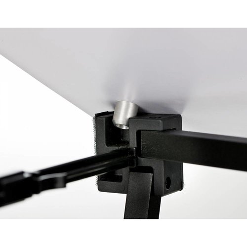 Vikbar disk av textil och metall, endast system.