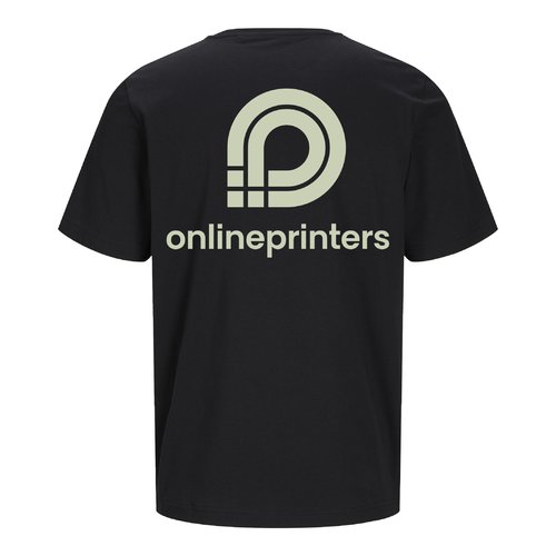 Svart ekologisk bomulls T-shirt, unisex passform.