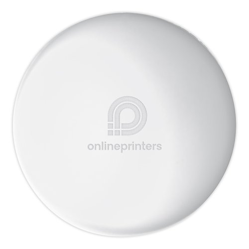 Vit antistressboll i skum fr att klmma.