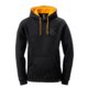 Hoodie schwarz mit oranger Kapuze