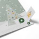 Adventskalender i papper att �ppna med sm� luckor.