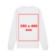 Unisex sweatshirt i tyg med lnga rmar.