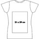 Vit T-shirt i bomull fr kvinnor med korta rmar.