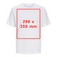 Vit T-shirt i bomull med korta ärmar, unisex.